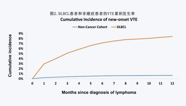 【CANCER】高龄DLBCL患者静脉血栓栓塞风险增加7.6倍，高危患者需预防