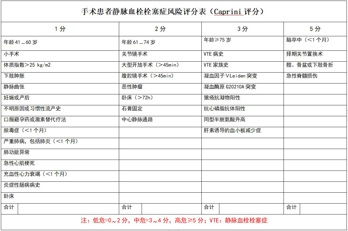 从评分量表认识VTE的危险因素 ——宋超峰