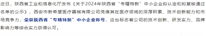 喜报||pg电子pg电子认定为陕西省“专精特新”中小企业